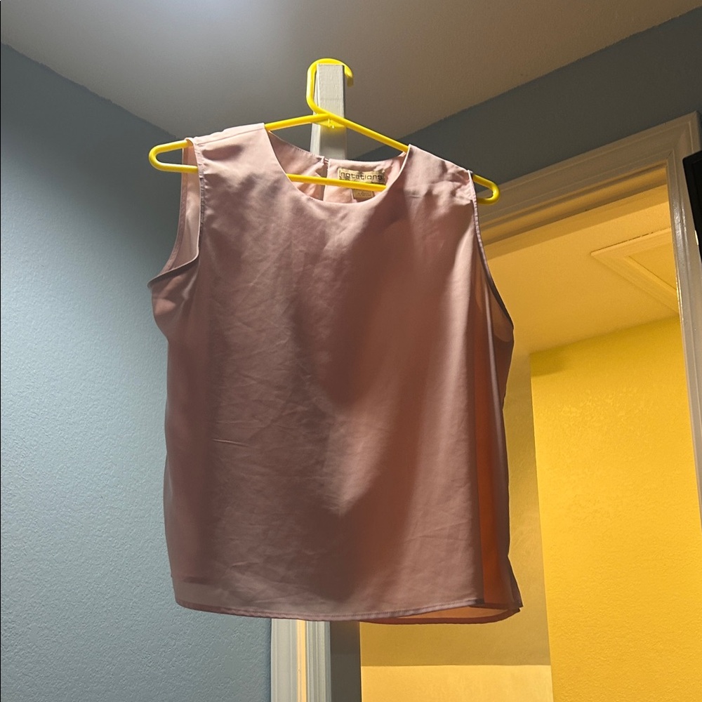 Notations Blush Pink Sleeveless Blouse